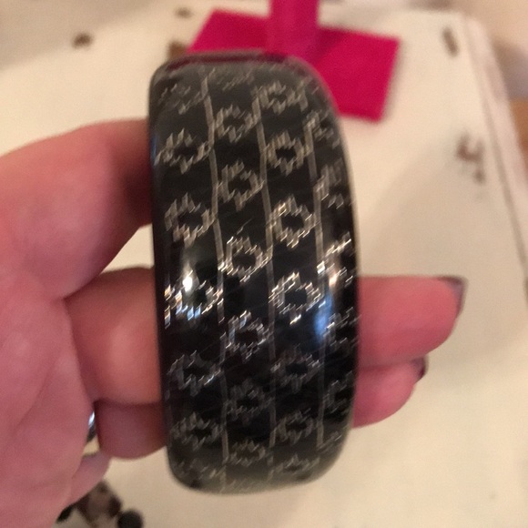 Bracelet lot of 4 black and silver bangle and beaded - Picture 9 of 11